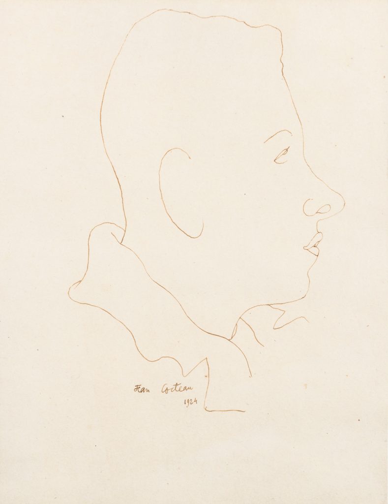 Jean Cocteau - Portrait de Francis Poulenc - 1924