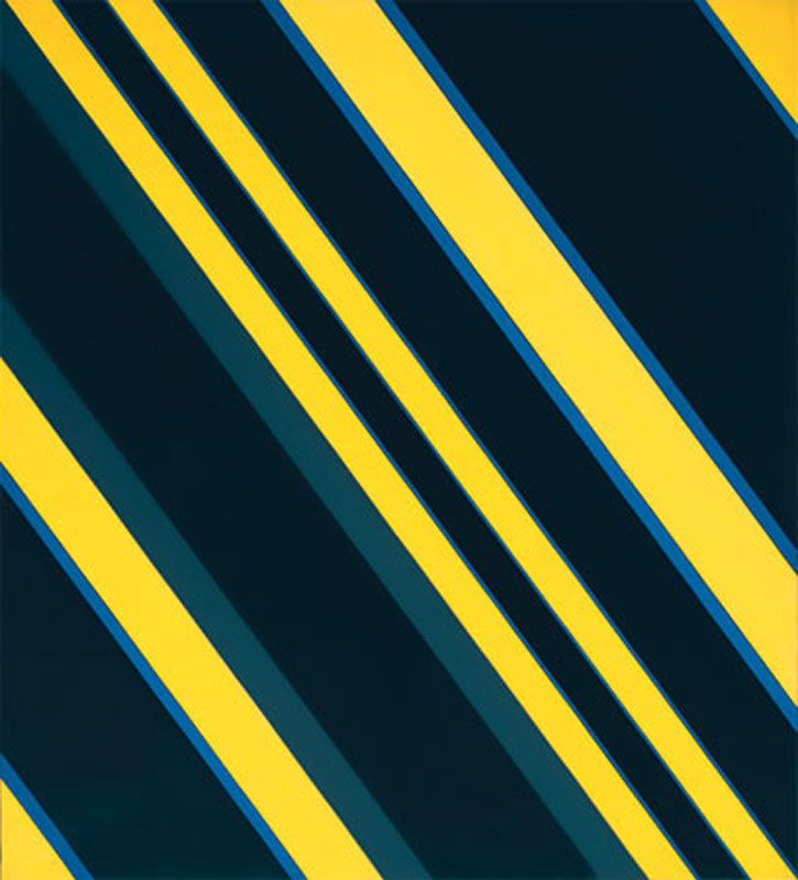 Günter Fruhtrunk – Grau–Schwarz–Gelb, 1970